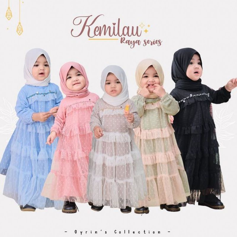 KEMILAU RAYA OYRINS | Gamis Anak Balita Bayi Perempuan Oyrins