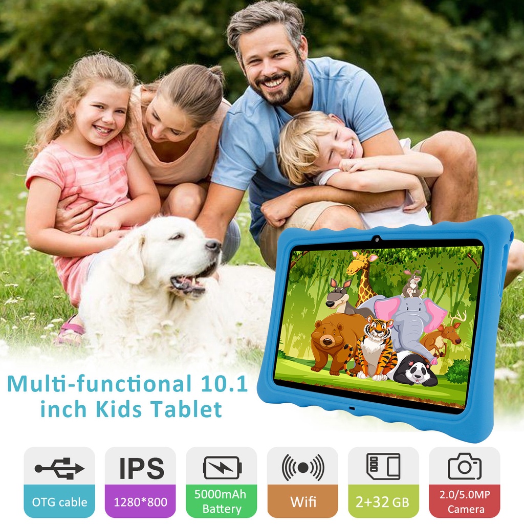 Kids Tablet / Tablet Anak / Tablet 10 Inch / Tablet PC / Tablet Android 10 / 2/32GB / Kids Gift / Zoom / WhatsApp / Play Store / 2 Camera / WiFi only