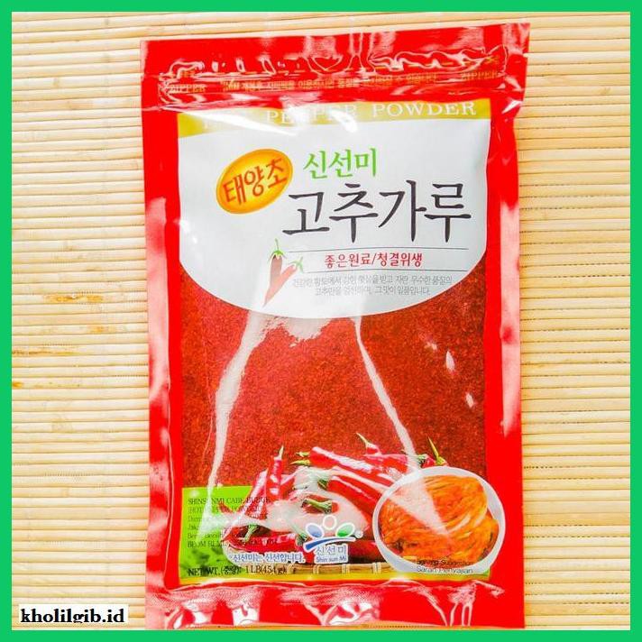 

Aneka-Sambal- Gochugaru Hot Pepper Powder (Bubuk Kasar) Shinsunmi - Isi 454G -Pedeeeeeezzzzzzz.