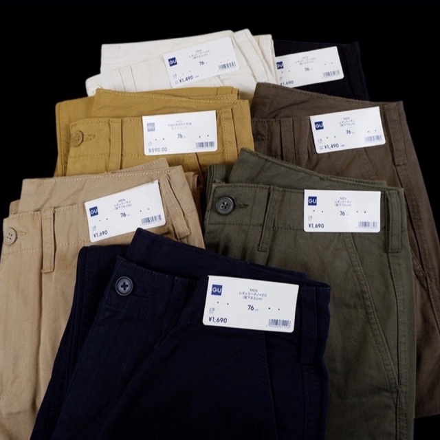 LONGANTS GU by UNIQLO CHINO REGULAR VINTAGE ORIGINAL