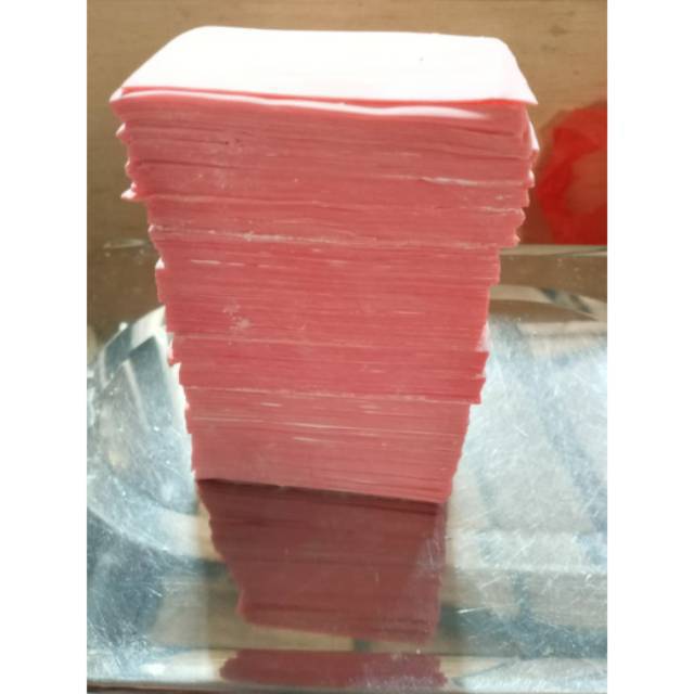 

Kulit dimsum kotak warna pink 1kg isi 180 pcs