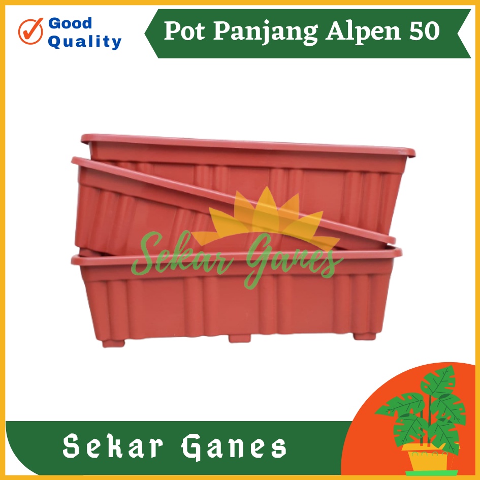 Pot Panjang Alpen 50 Putih Hitam Hijau Coklat Merah Bata Pot Bunga Segi 50cm 70cm Pot Panjang Highway High Way 55 Pot Panjang Plastik Putih Murah