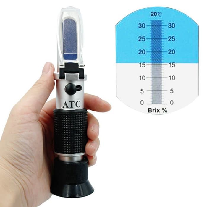 Portable Brix Refractometer-Refraktometer Gula 0-32% Alat Ukur Tingkat Kemanisa Kadar Gula