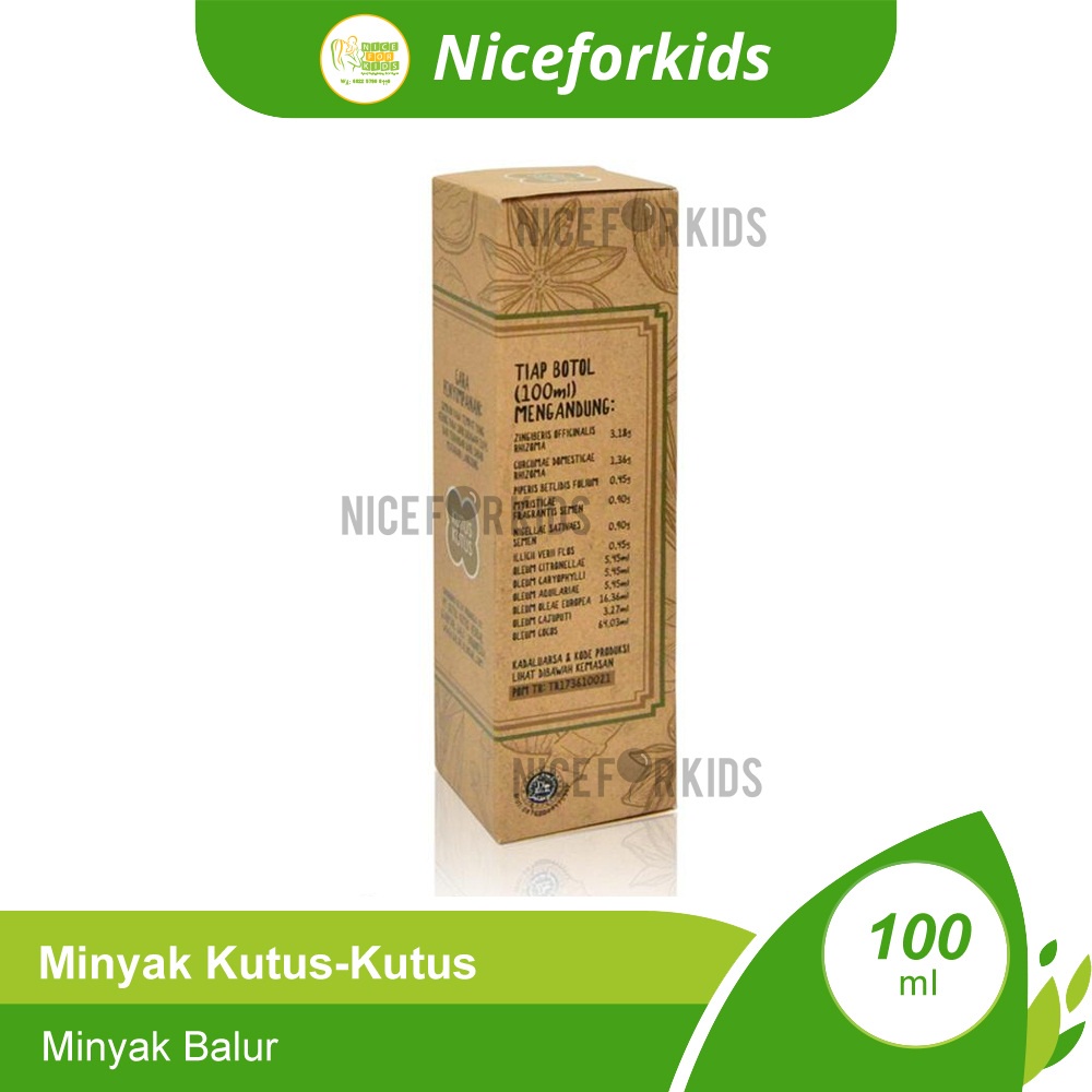 ORIGINAL Minyak Kutus-Kutus Minyak Balur Organik 100 ml / Minyak Gosok / Minyak Obat Herbal