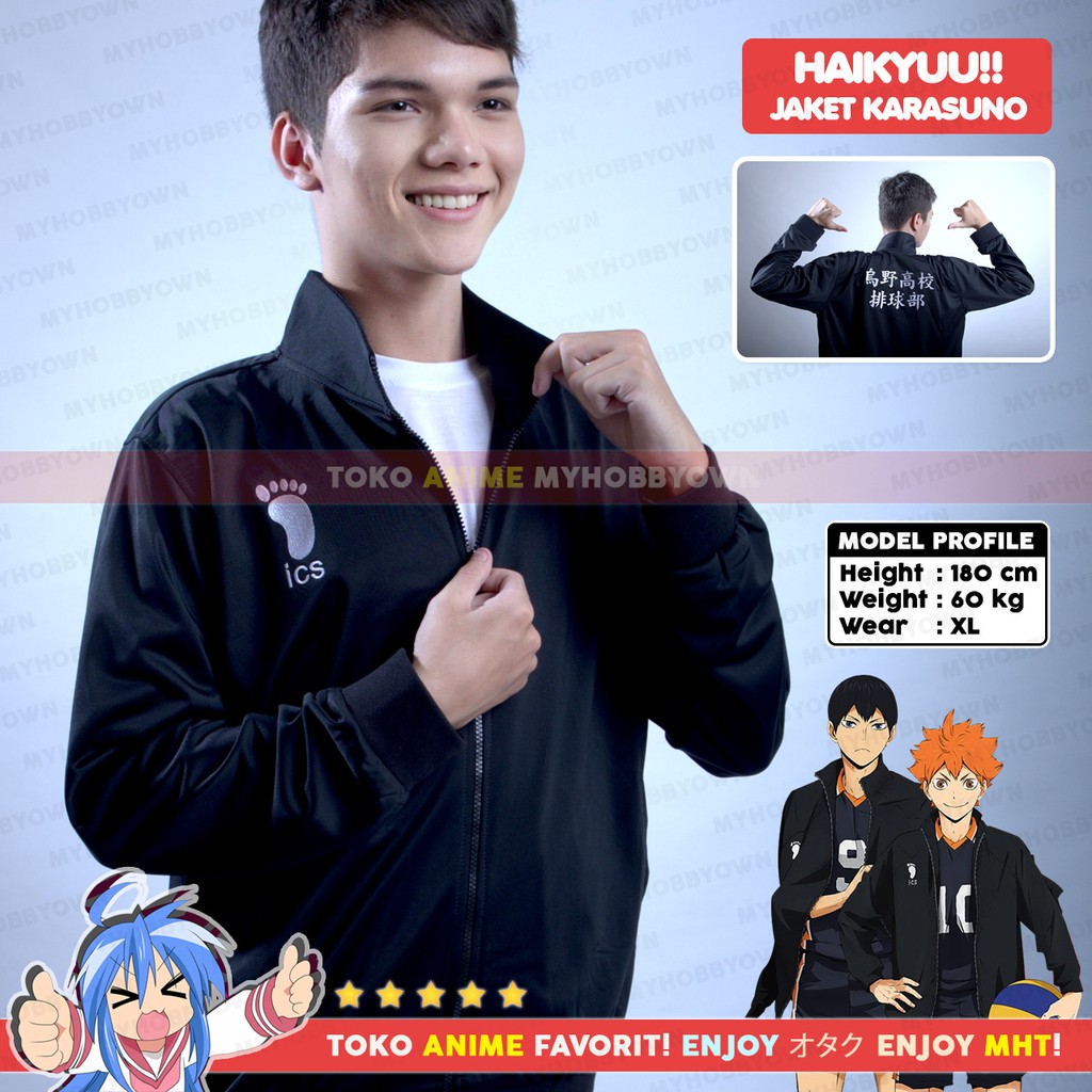 Jaket Anime Haikyuu Karasuno Kostum Cosplay MyHobbyTown