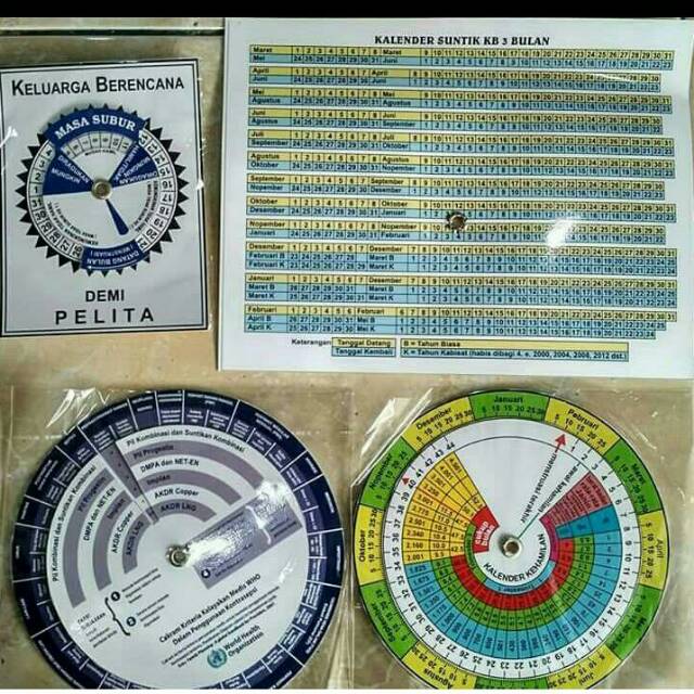 Kalender kebidanan paketan isi 4 lebih murah