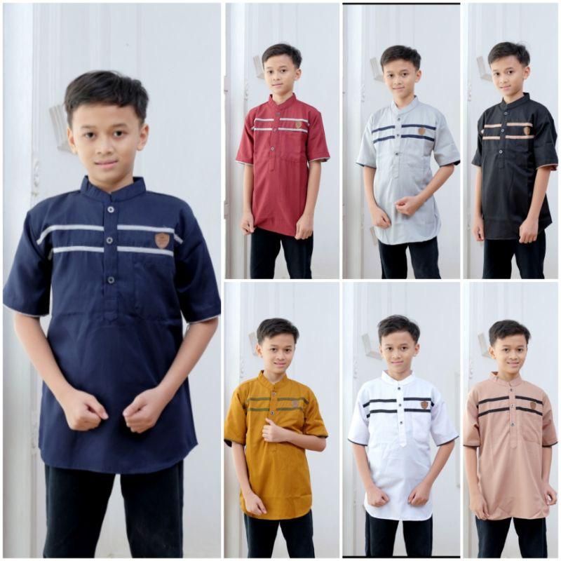 Fashion Baju Muslim Anak Laki - Koko Turki Anak Cowok Terlaris 4 - 12 Tahun