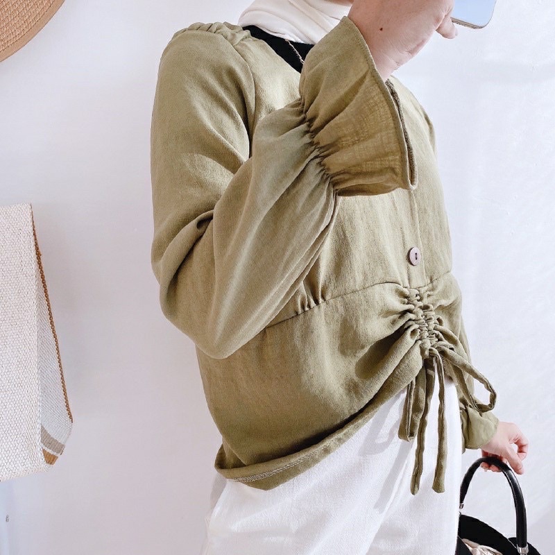 APRILLIE BLOUSE ROPE BUTTON