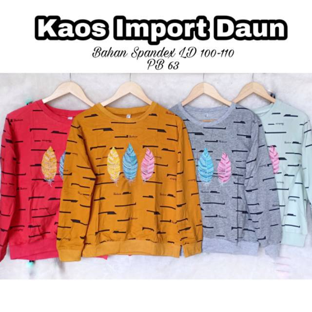 BISA COD KAOS IMPORT LENGAN PANJANG WANITA ADEM VASE BISA COD KAOS IMPORT LENGAN PANJANG WANITA ADEM VASE