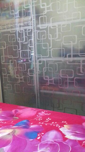 Sandblast / Kaca Film / Sticker / Stiker Kaca / Stiker Motif Minimalis