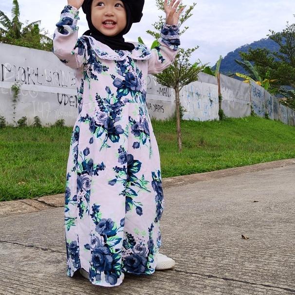 ➺ Gamis Anak Perempuan Rayon Viscose 1-7 Tahun / Midi Dress Anak Rayon Kekinian ➪