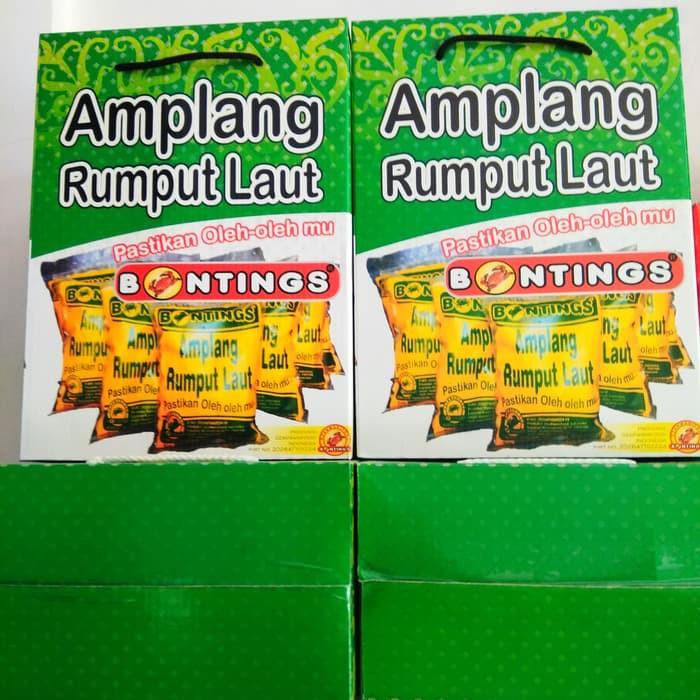 

cemilan oleholeh bonting amplang rumput laut 10pcs 50 gram paket mknn83