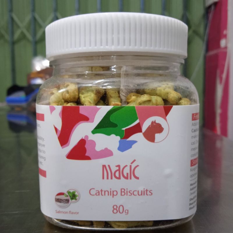 Magic Catnip Biskuit 80gr~Snack kucing catnip 2 rasa