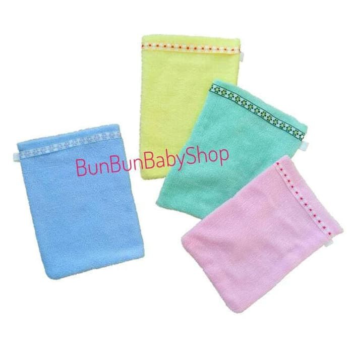 Washlap Bayi Handuk Waslap Baby Karakter Lap Tangan Jari Perlengkapan Lahir Newborn Waslap Murah