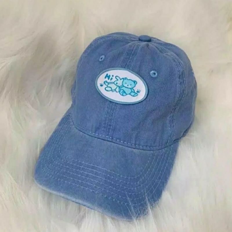 Y2K BASEBALL HAT - topi baseball bear flower cute