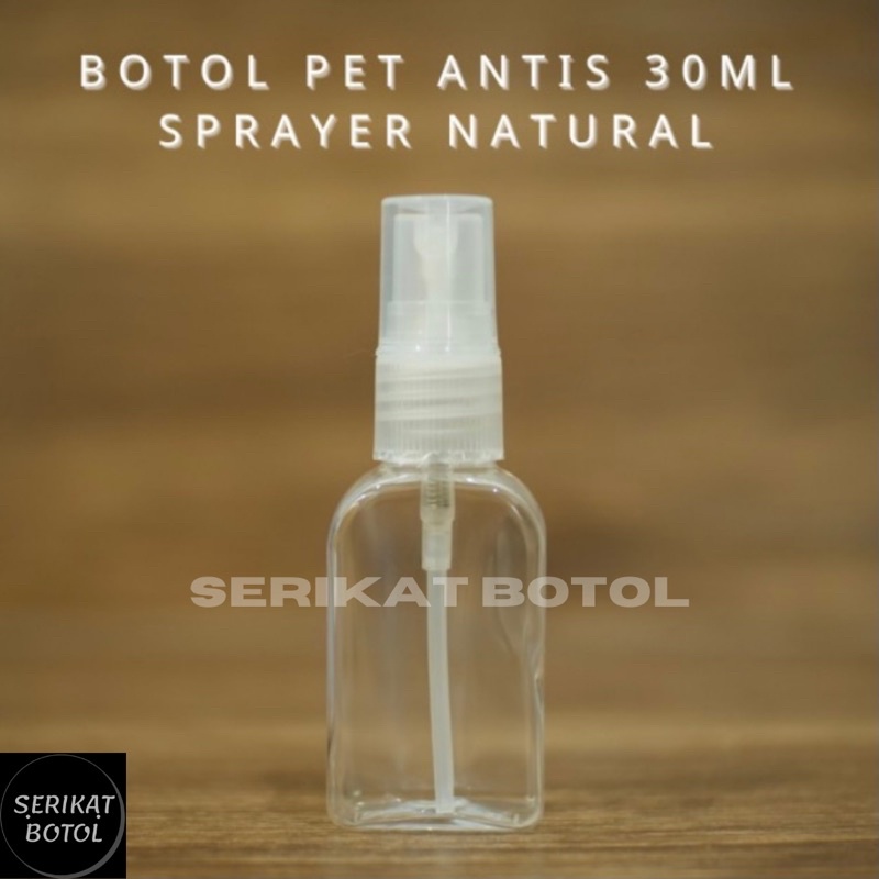 BOTOL SPRAY OVAL 30ML 30 ML BOTOL SPRAI 30ML BOTOL SEMPROT 30ML PET 30ML ANTIS 30 ML SEMPROT PET OVAL