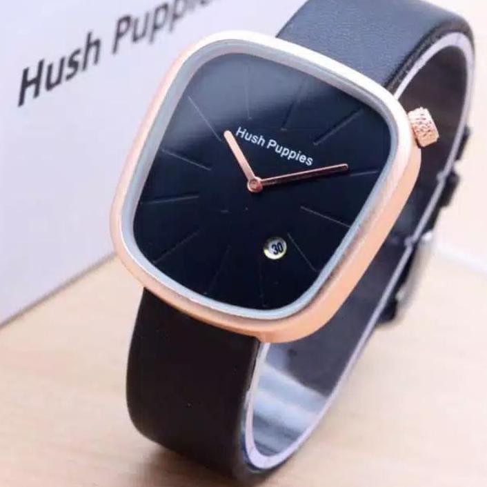 ◊ Jam Tangan Pria Hush Puppies Kulit Kotak ☻