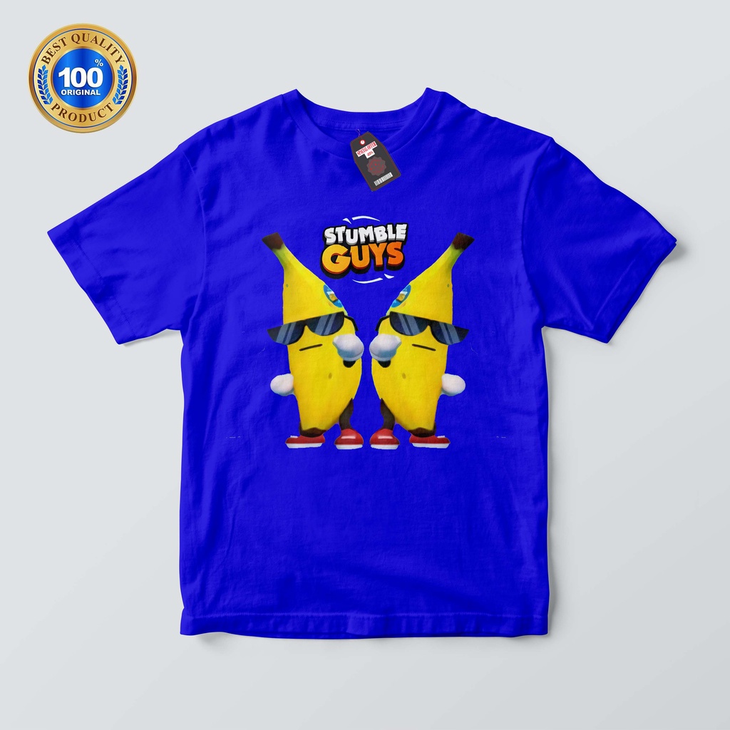 kaos anak stumble guys skin terbaru banana