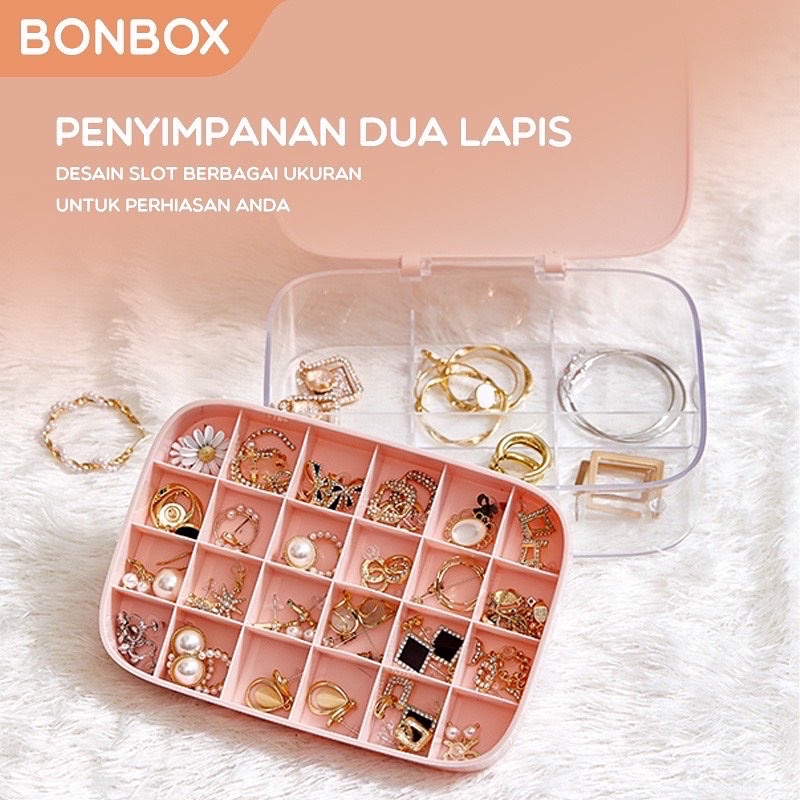 Box perhiasan / Rak perhiasan / tempat perhiasan skat multifungsi