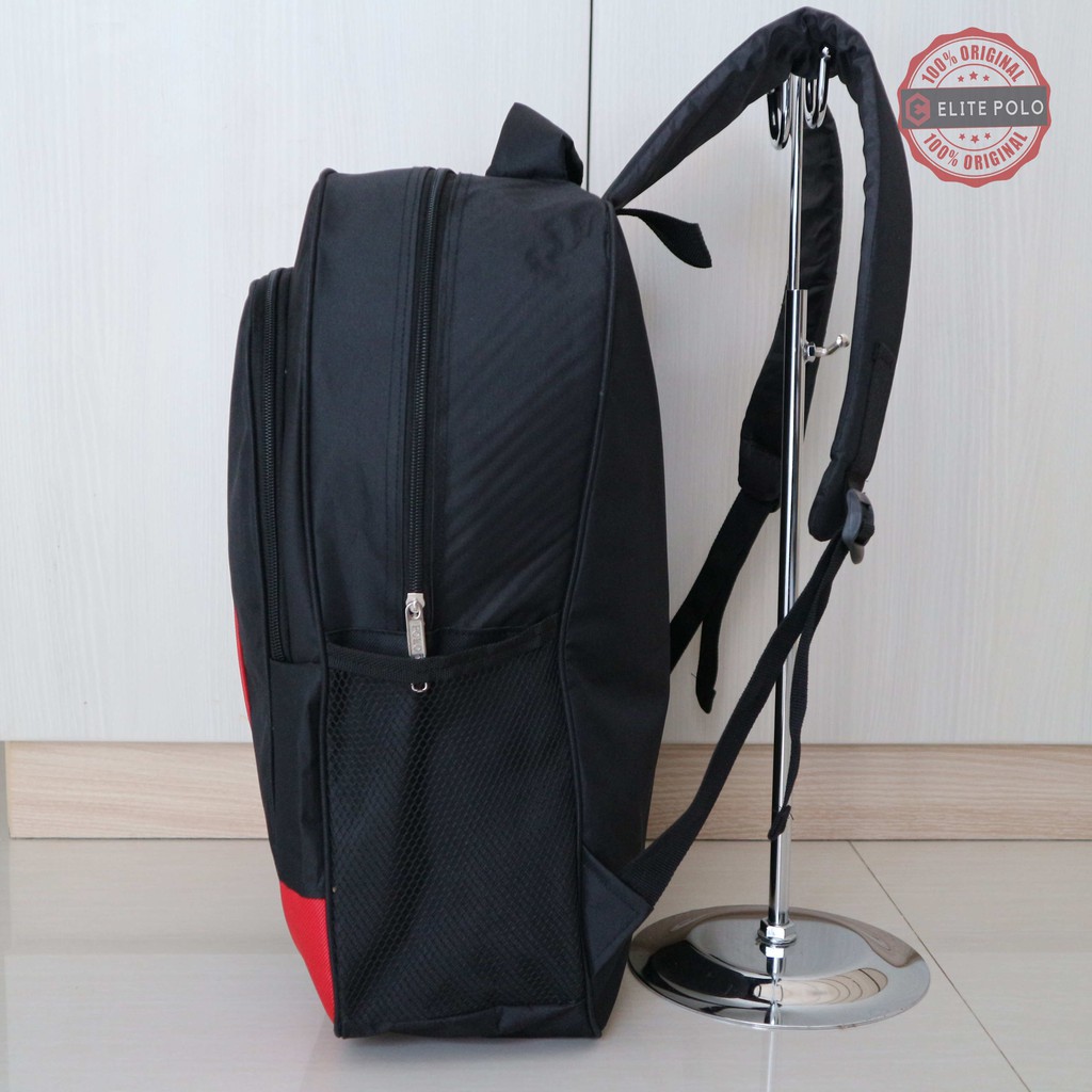 Tas Ransel Laptop Elite Polo Original Promo Bonus Rain Cover Ada Slot Laptop Murah Sekolah Kerja