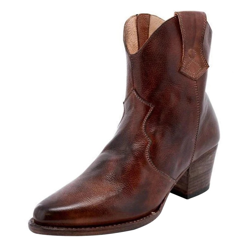 cowboy boots low heel