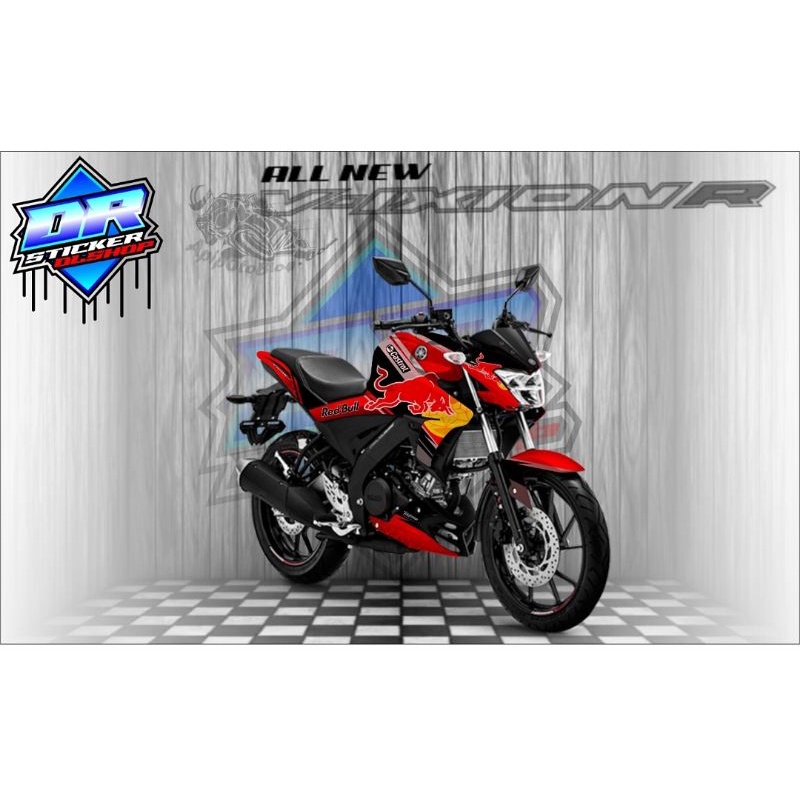 STICKER DECAL YAMAHA VIXION R RED REDBULL