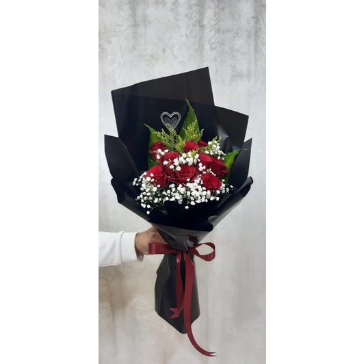 BUKET ULANG TAHUN | BUKET MAWAR SEGAR | BUKET MAWAR MERAH