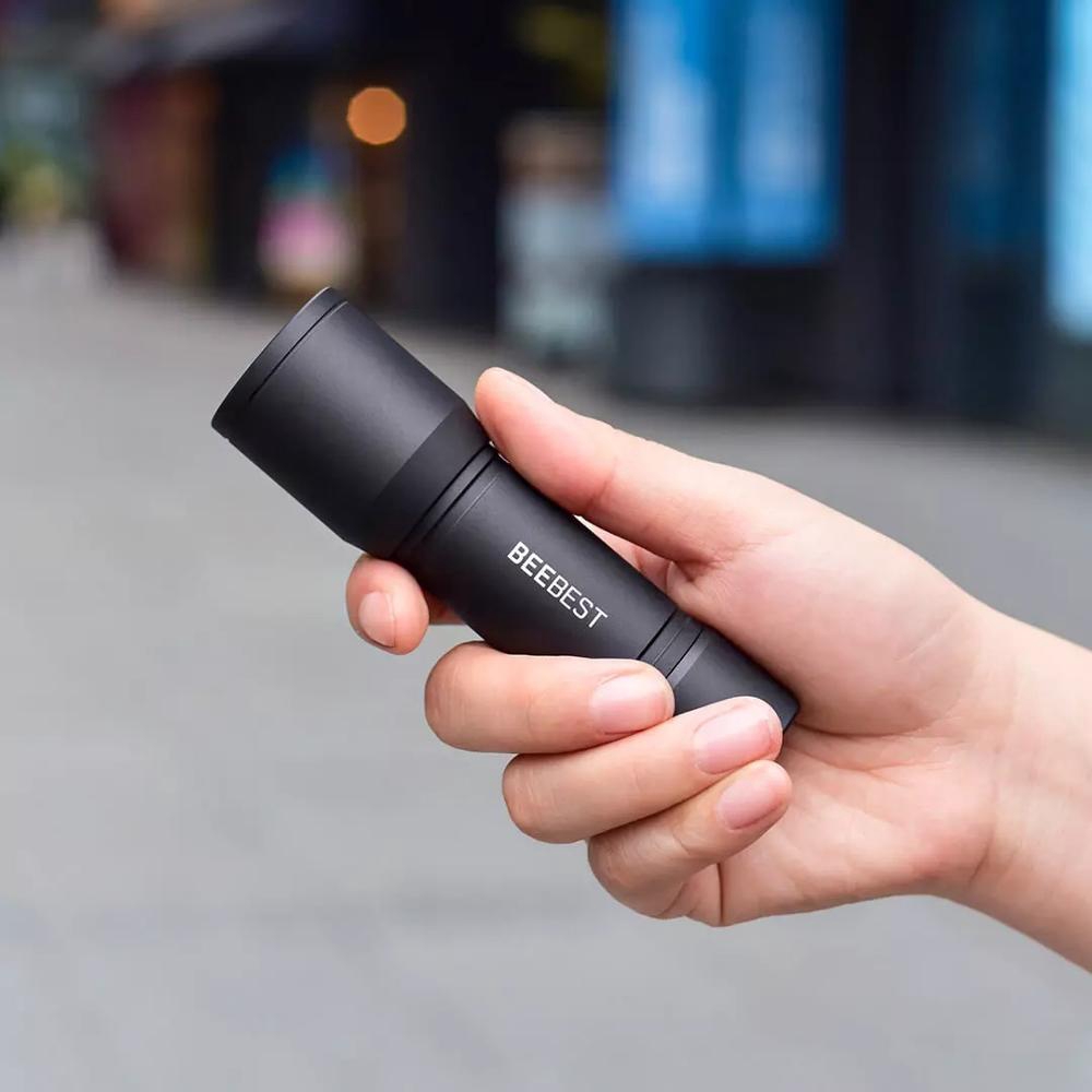 Xiaomi Mijia BEEBEST Senter EDC AAA Ringan 130m Dari Xiaomi Youpin Waterproof SOS Portable Mini Torch