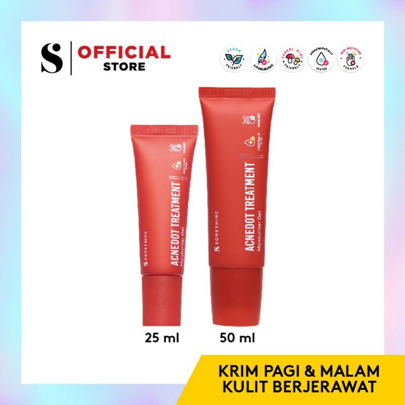 SOMETHINC ACNEDOT Treatment Moisturizer Gel - Krim Pagi dan Malam Kulit Jerawat