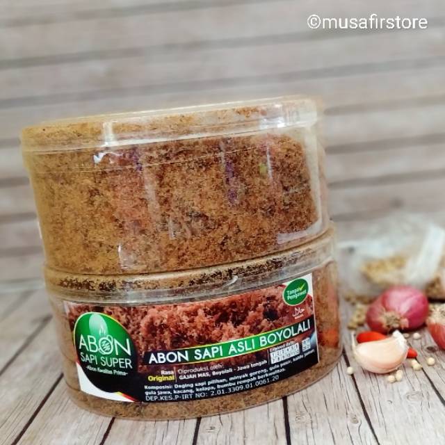 

Abon sapi boyolali SUPER kemasan 250gr