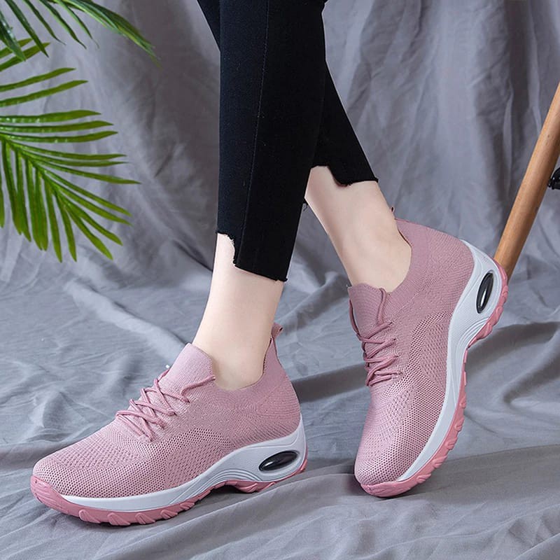 Sepatu Import Sepatu Sneakers Wanita Casual Wear ala Import Shoes Sneakers Keren Lamp 033