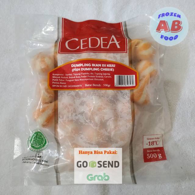 

CEDEA Fish Dumpling Cheese 500 gram CEDEA Dumpling Ikan isi Keju 500gram Bakso Ikan isi Keju 500 gr