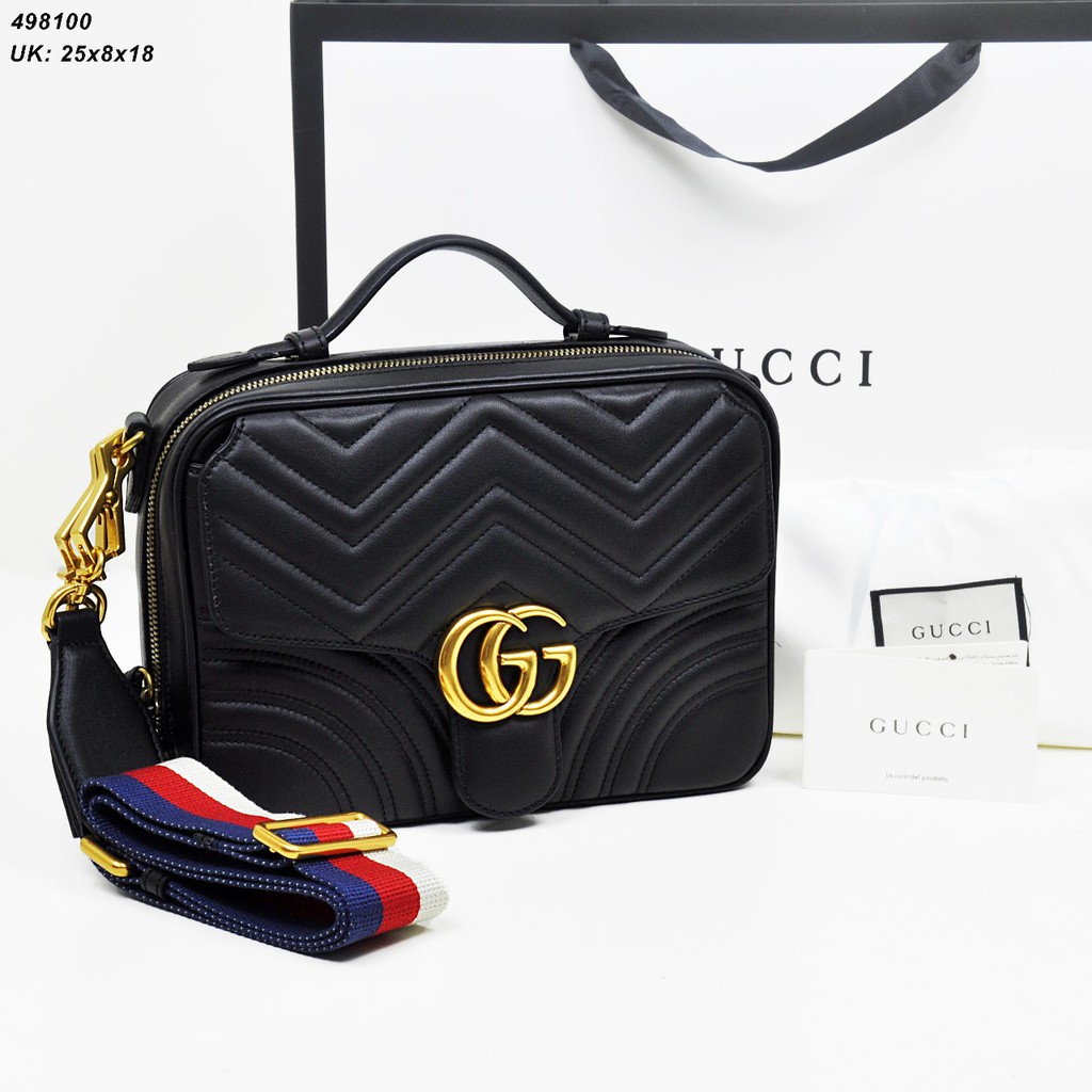 TAS GUCCI MARMONT SHOULDER 498100 TAS FASHION WANITA TAS CANTIK TAS SELEMPANG TAS SANDANG