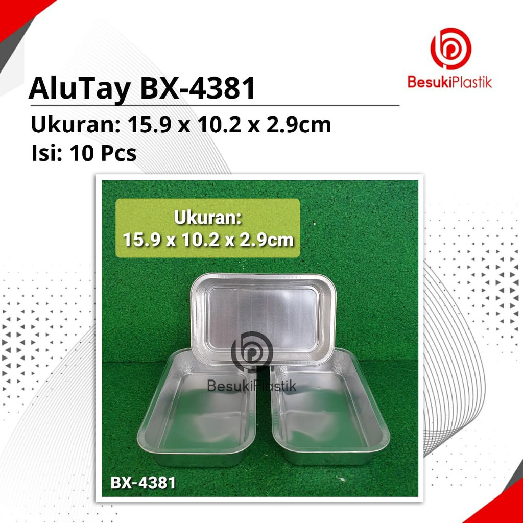 Aluminium Tray BX 4381 / AluTray BX 4381 / Tray Aluminium Mentai BX 4381/ Alu Tray Nasi Spageti