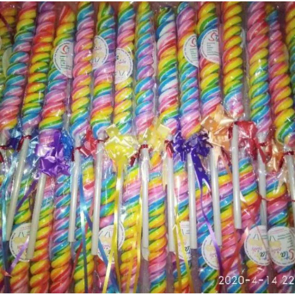 

Permen lolipop murah spiral -+ 60gr 3000/Pcs