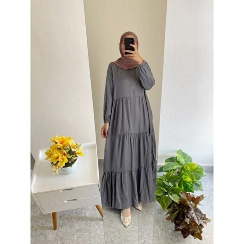 COD GAMIS RAYON TWILL TERBARU/GAMIS CANDA TWILL/DRESS RAYON TWILL TERMURAH/GAMIS BUSUI