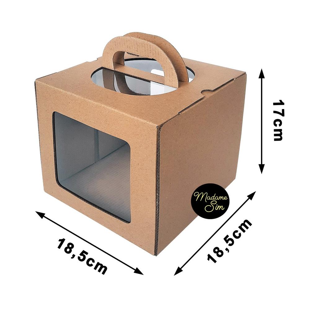 

Kotak Kue - Cake Box - Dus Bolu 18 X 18 X 17 Cm - Ms-T (Isi : 10 Pcs)