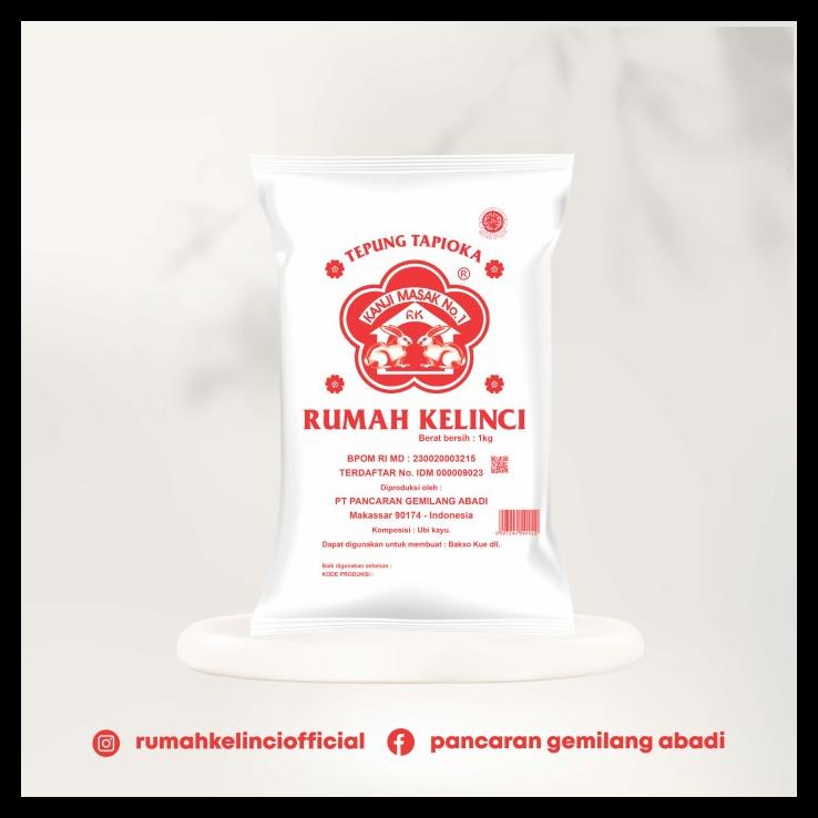 

TERBARUU!! Tepung Tapioka / Kanji Merk RUMAH KELINCI 1kg per BAL SALE