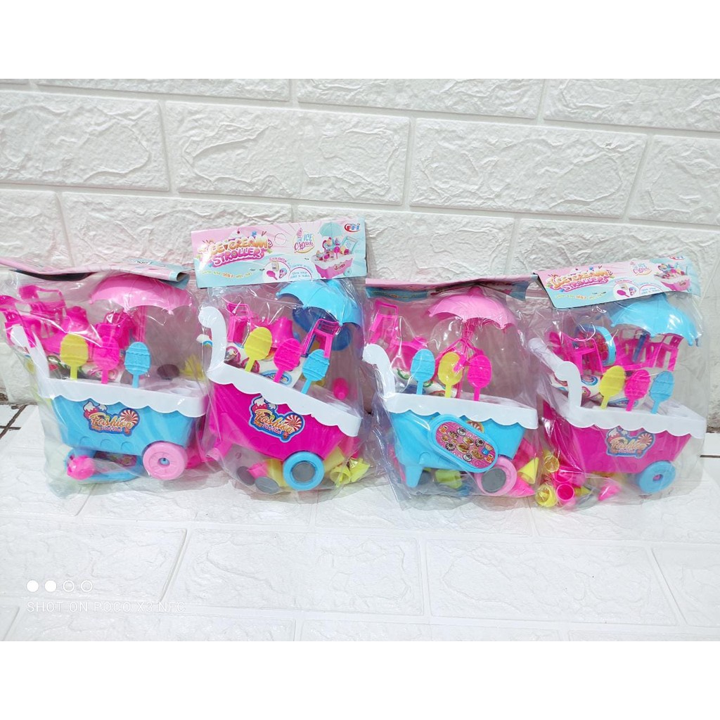 MAINAN DORONGAN ES KRIM TERLARIS F1501&KGP19/MAINAN ANAK ANAK GEROBAK ES KRIM