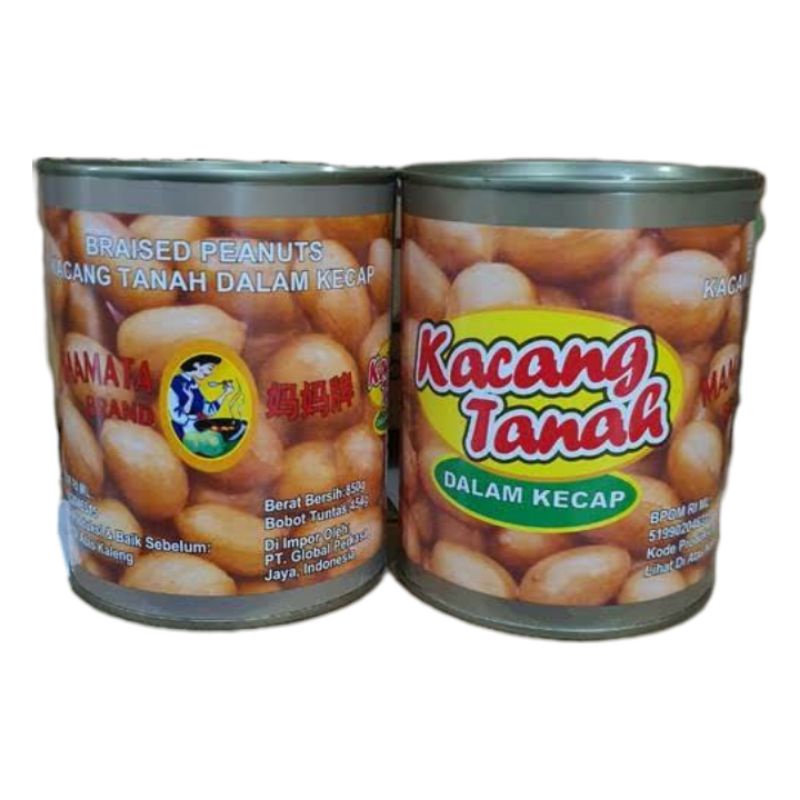 

Mamata braised peanut kacang dalam KECAP 850G/ BRAISED PEANUTS/ KACANG TANAH KALENG