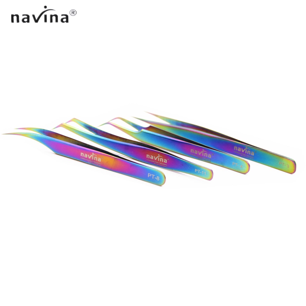 PINSET NAVINA RAINBOW PINSET BULUMATA PINSET EYELASH EXTENSION