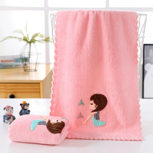 Handuk Mandi Anak Microfiber 35x75cm Handuk Muka Handuk Bayi Halus Import