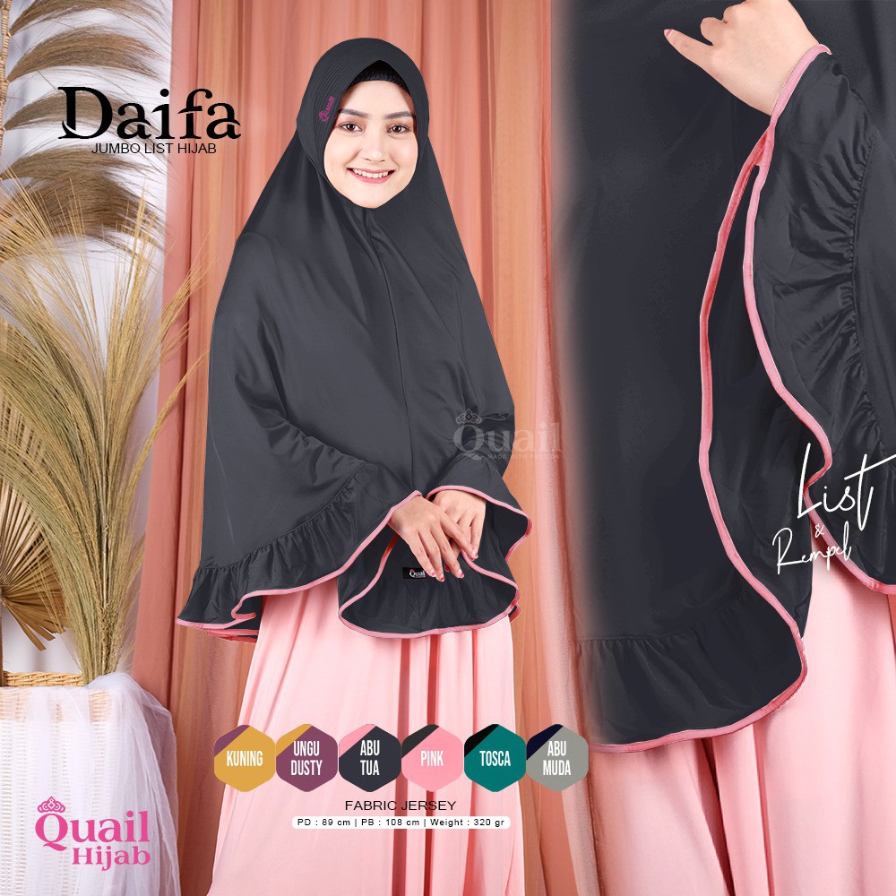 Daifa bergo jumbo Quail Hijab