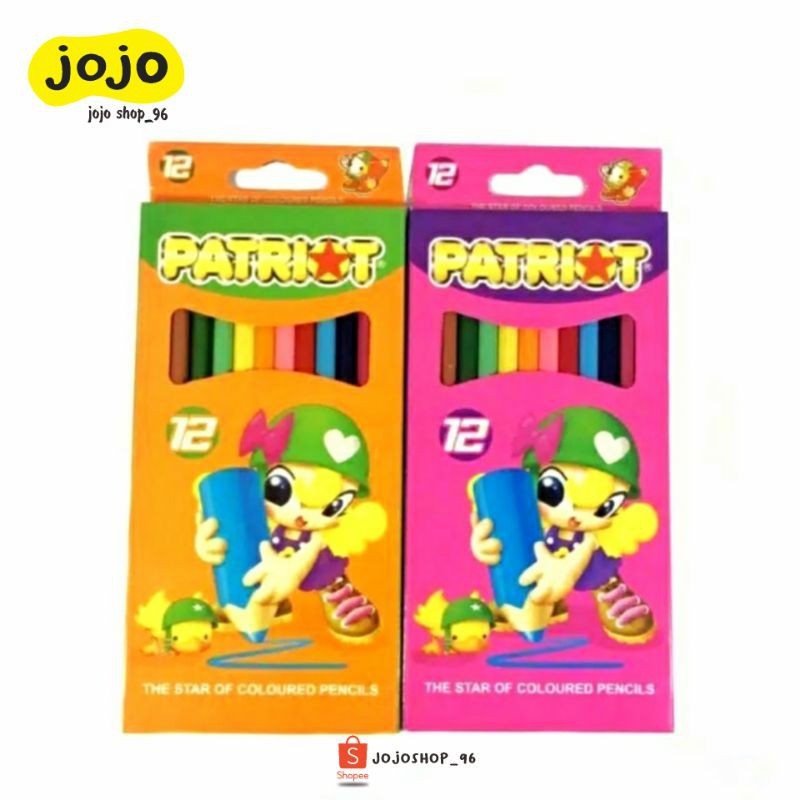

Pensil 12 Warna PATRIOT Panjang