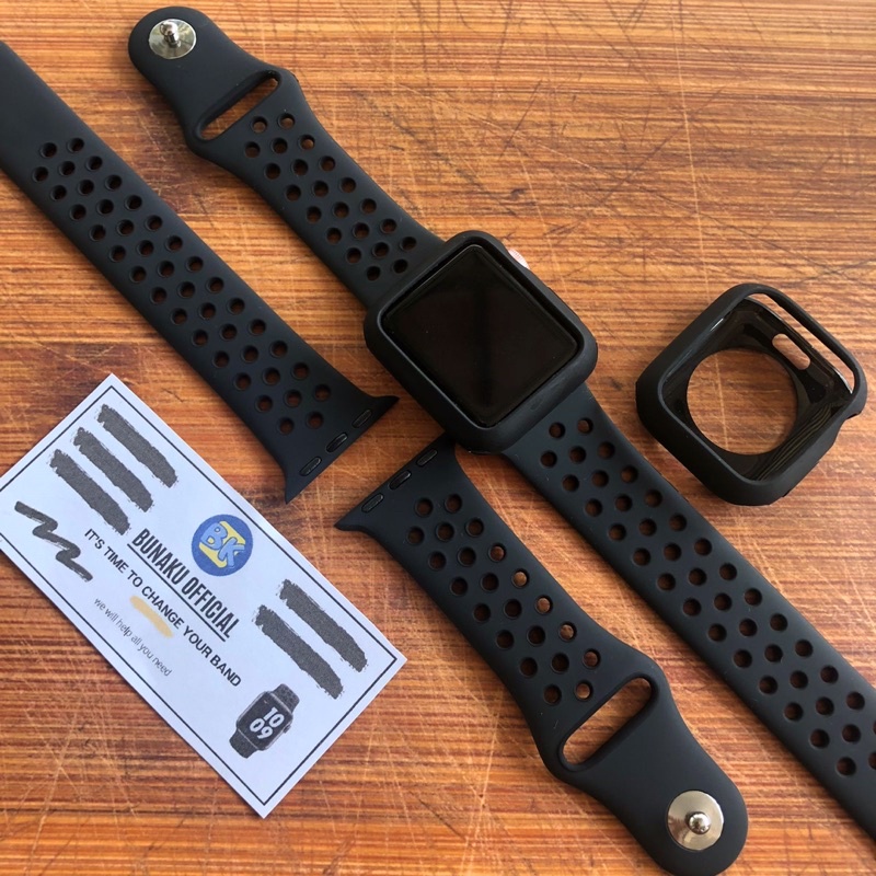 Apple Watch Strap Sport band Nike Sportband + BUMPER iwatch Series 7 6 5 4 3 2 1 SE