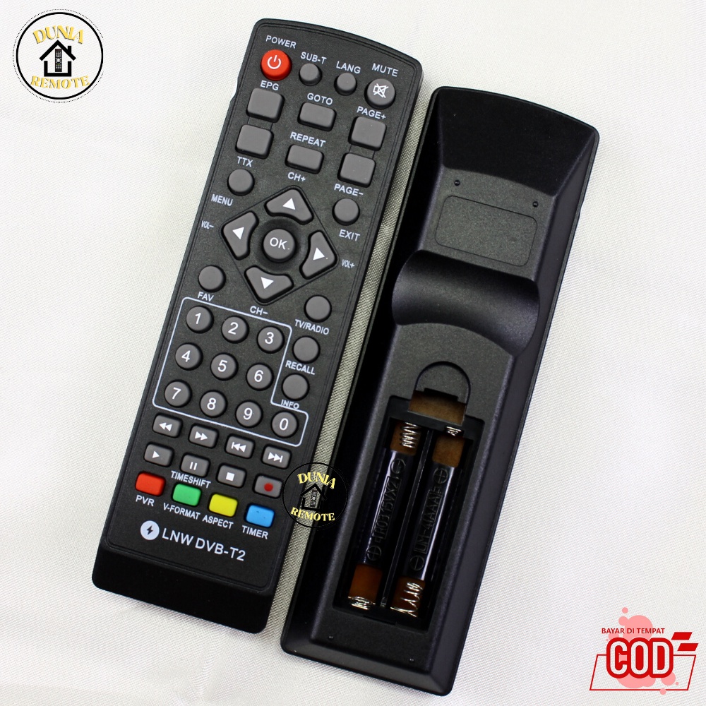 Remot Remote Set top box LUBY DVB T2 Parabola Advance PIOLINE NEW Hinomaru no setting