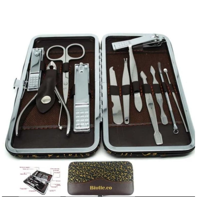 Biutte.co Pedicure Alat Gunting Kuku 12 pcs