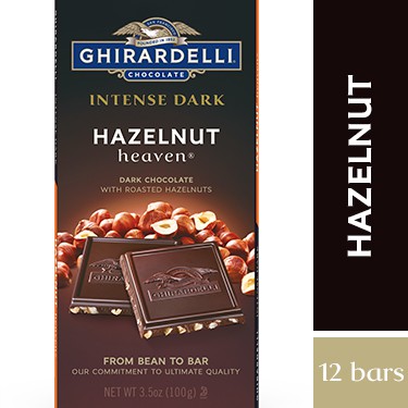 

Ghirardelli Intense Dark Hazelnut Heaven Bar 100g