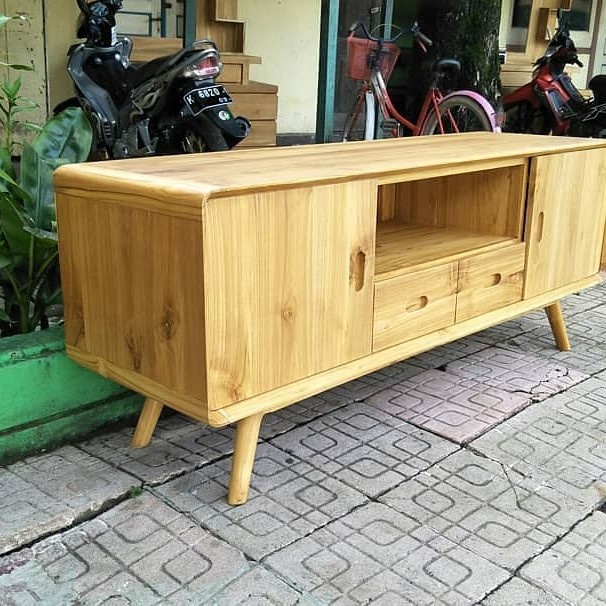 MEJA TV RETRO JATI MINIMALIS 150cm