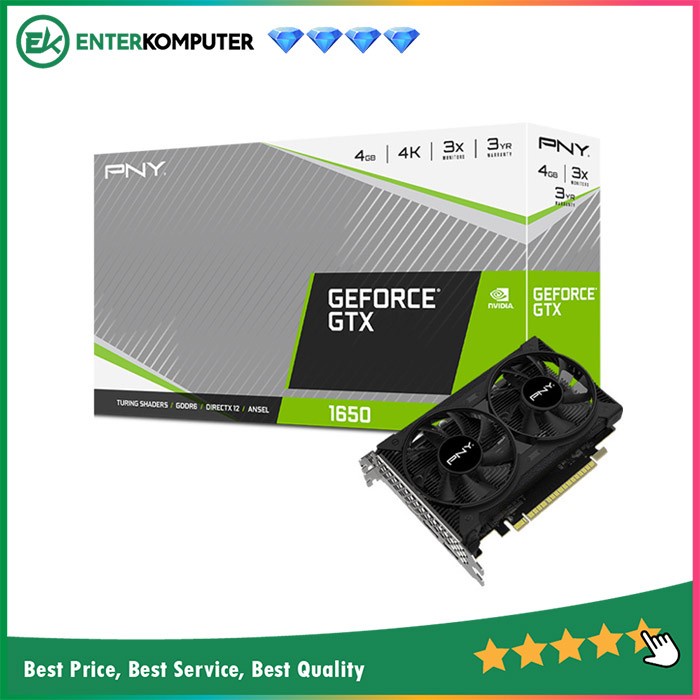 PNY GeForce GTX 1650 4GB DDR6 Dual Fan